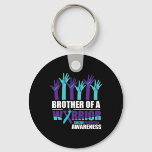 Brother Of A Warrior Suicide Awareness Mental Heal Keychain