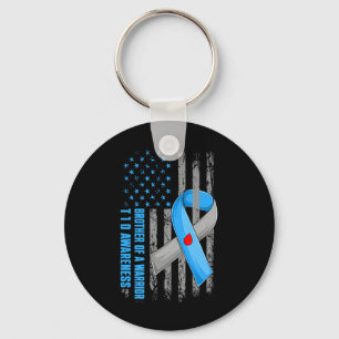 Brother Of A Warrior Type 1 Diabetes T1d Awareness Keychain