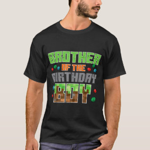 Brother Of Birthday Boy Xel Gamer Bday Party Boys T-Shirt
