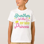 Brother of Birthday Girl T-Shirt<br><div class="desc">Brother of Birthday Girl. Birthday Outfit Kids.</div>