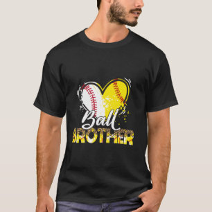 Brother of Both Baseball Softball Sport Matching F T-Shirt