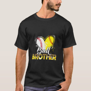 Brother of Both Baseball Softball Sport Matching F T-Shirt