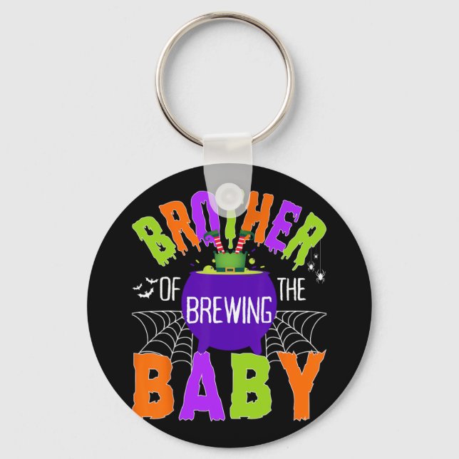 Brother Of Brewing By Halloween Men Women Kids  Keychain (Front)