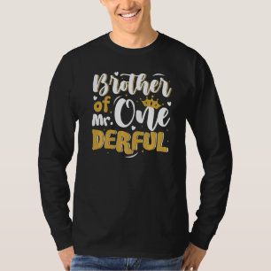 Brother Of Mr One Derful Matching Family 1st Birth T-Shirt