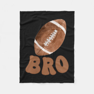 Brother Of The 1 Year Old Football First Birthday  Fleece Blanket