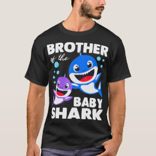 Brother Of The Baby Shark Birthday Brother Shark   T-Shirt