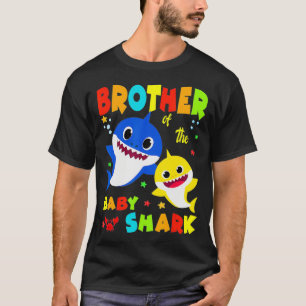 Brother Of The Baby Shark Birthday Brother Shark T T-Shirt