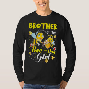 Brother Of The Bee Day Girl Bees Birthday Family T-Shirt