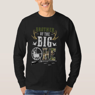 Brother of The Big One 1st Birthday Boy Deer Hunte T-Shirt