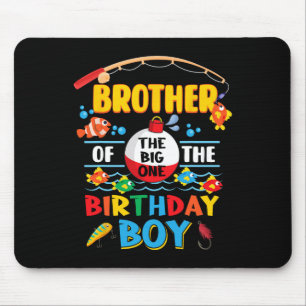 Brother Of The Big One Fishing 1st Birthday Ofisha Mouse Pad