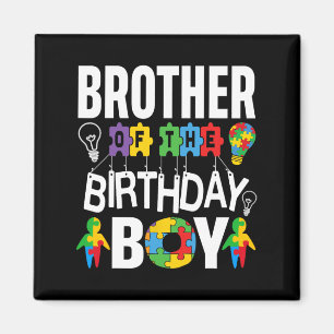 Brother Of The Birthday Boy Autism Magnet
