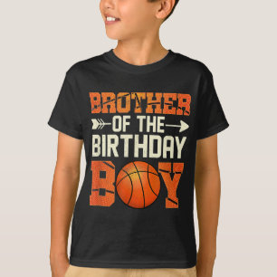 Brother Of The Birthday Boy Basketball Funny T-Shirt