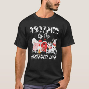 Brother Of The Birthday Boy Farming Barnyard Famil T-Shirt