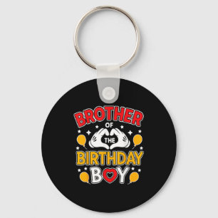 Brother Of The Birthday Boy For Matching Family Pa Keychain