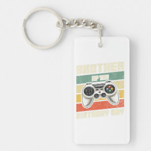 Brother Of The Birthday Boy Gamer Gift Keychain