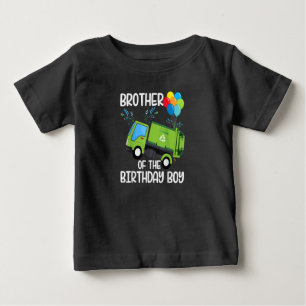 Brother Of The Birthday Boy Garbage Truck Gift Baby T-Shirt