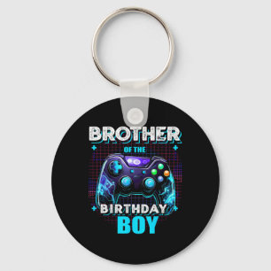 Brother Of The Birthday Boy Matching Family Video  Keychain