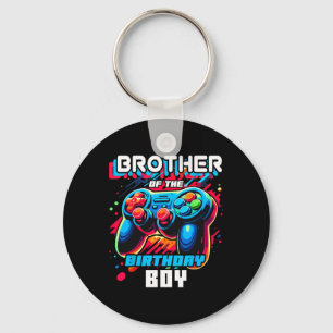 Brother Of The Birthday Boy Matching Family Video  Keychain