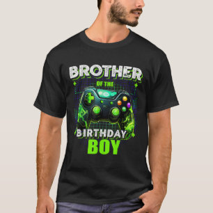 Brother of the Birthday Boy Matching Family Video  T-Shirt