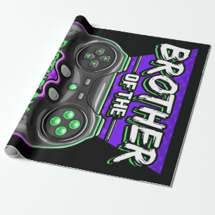 Brother of the Birthday Boy Matching Video Game Wrapping Paper