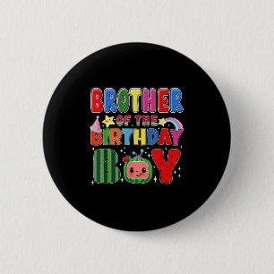 Brother Of The Birthday Boy Melon Family Matching  2 Inch Round Button