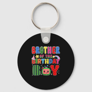 Brother Of The Birthday Boy Melon Family Matching Keychain