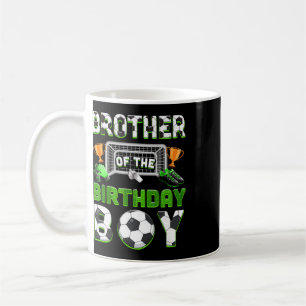 Brother Of The Birthday Boy Soccer Family Matching Coffee Mug