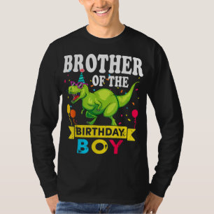 Brother of the Birthday Boy T-Rex RAWR Dinosaur Bi T-Shirt