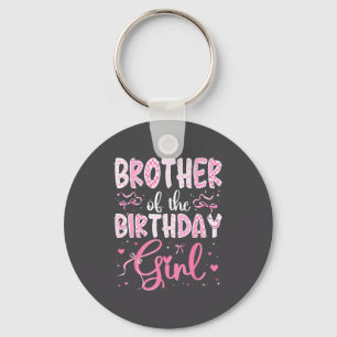 Brother Of The Birthday Girl Matching Nk Coquette Keychain