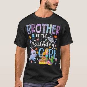 Brother Of The Birthday Girl Mermaid Ocean Aquariu T-Shirt