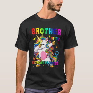 Brother Of The Birthday Princess Dabbing Unicorn G T-Shirt
