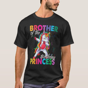 Brother Of The Birthday Princess Girl Dabbing Unic T-Shirt