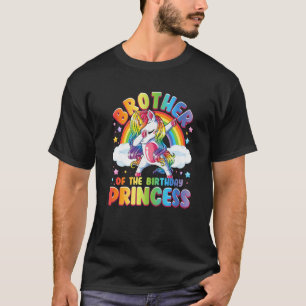 Brother Of The Birthday Princess Unicorn Matching T-Shirt