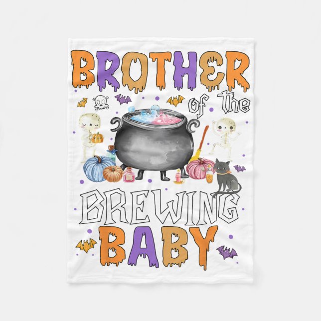 Brother Of The Brewing By Halloween Men Women Kid  Fleece Blanket (Front)