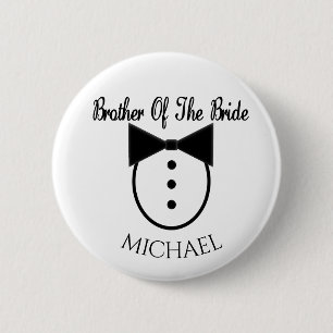Brother of the Bride 2 Inch Round Button