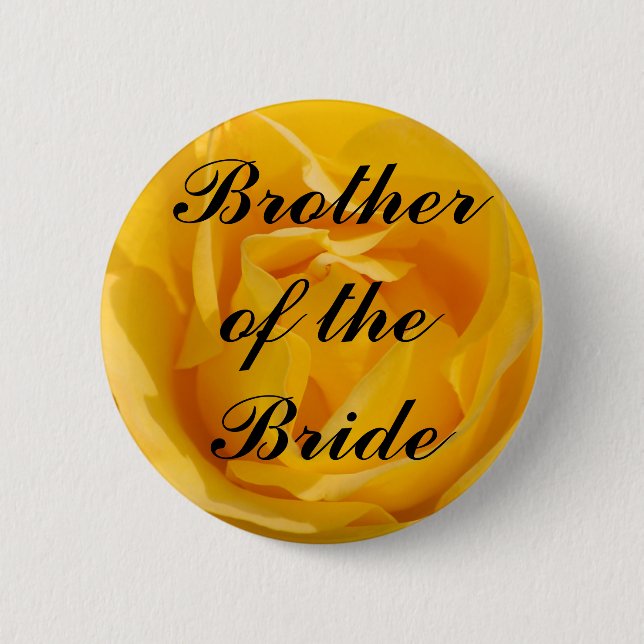 Brother of the Bride 2 Inch Round Button (Front)