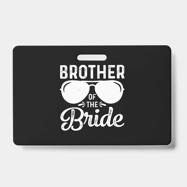 Brother of the Bride Badge (Front)