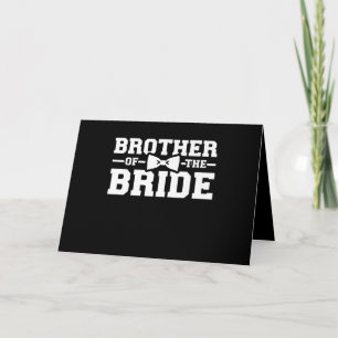 Brother Of The Bride Gift For Brother Card