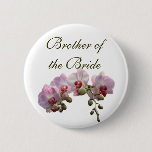 brother of the bride/groom 2 inch round button