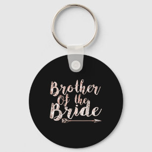 Brother Of The Bride Groom Wedding Bachelor Party  Keychain