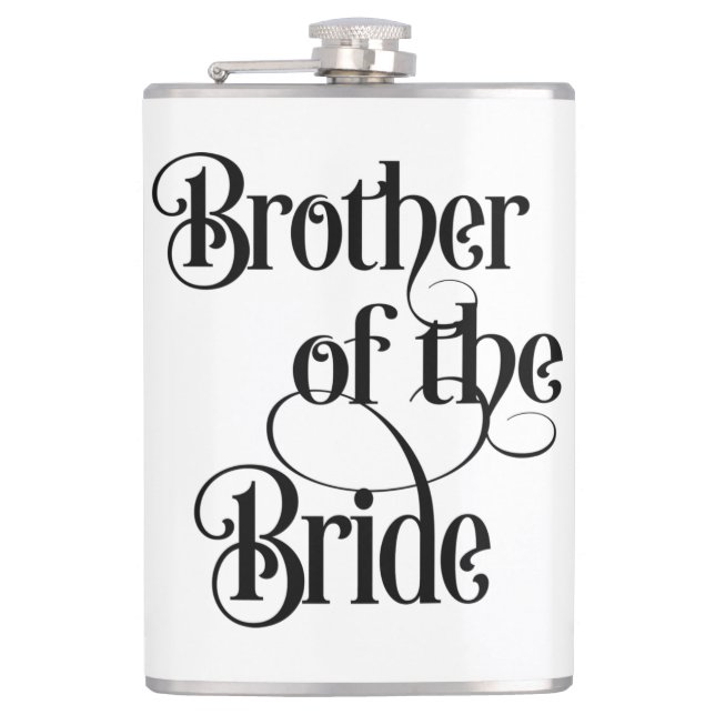 Brother of the Bride Hip Flask (Front)