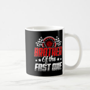 Brother of The Fast One Birthday 1st Race Car Coffee Mug