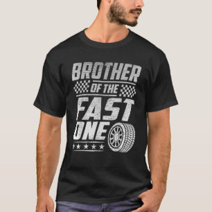 Brother Of The Fast One First Birthday Racing Car  T-Shirt