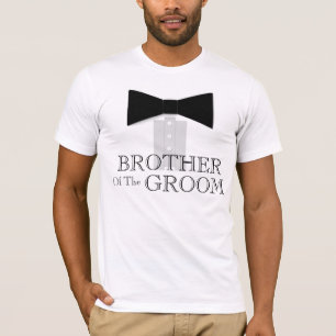 Brother of the Groom Bow Tie T-Shirt