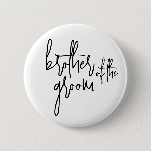 Brother of the groom Button (Front)