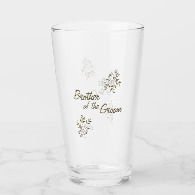 Brother of the Groom Glass (Front)