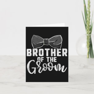 Brother Of The Groom Shirt For Boys Funny Bachelor Card