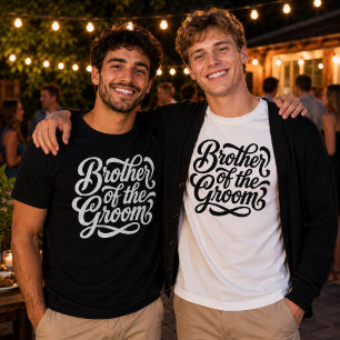 Brother of the Groom Wedding Celebration T-Shirt