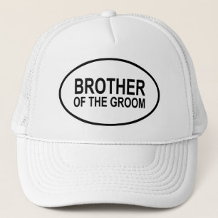 Brother of the Groom Wedding Oval Trucker Hat