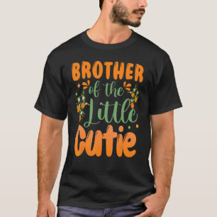 Brother Of The Little Cutie 1st Birthday Family Ma T-Shirt